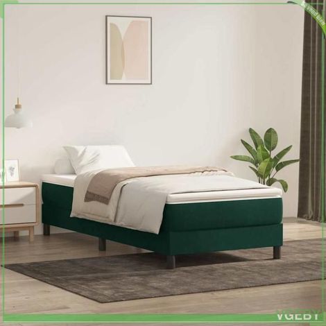 Sommier à lattes - FAF7291712440151 - 80 x 220 cm - Velours vert foncé - Contreplaqué & bois d'ingénierie (1/5)