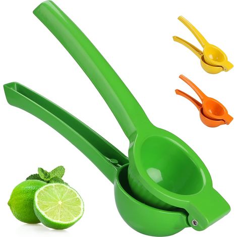 Handzitronenpresse aus Metall, Zitruspresse, Orangen- und Zitronenpresse (mittlere Limettenzange)