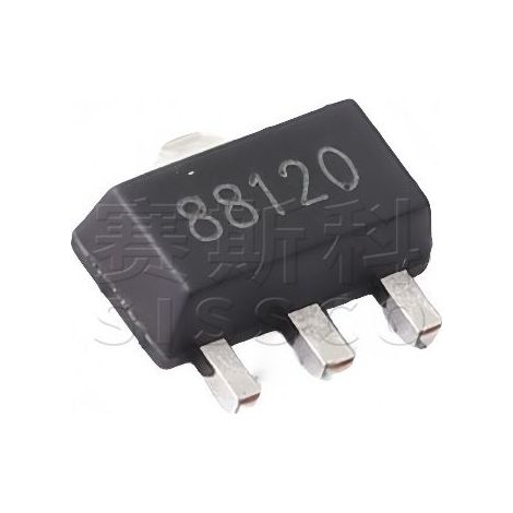Changdian/Changjing CJ88120 Linearspannungsregler, Siebdruck 88120, SOT89-3 LDO-Spannungsregler-integrierter Schaltkreis, elektronischer Bauteilchip, 5 Stück geliefert.