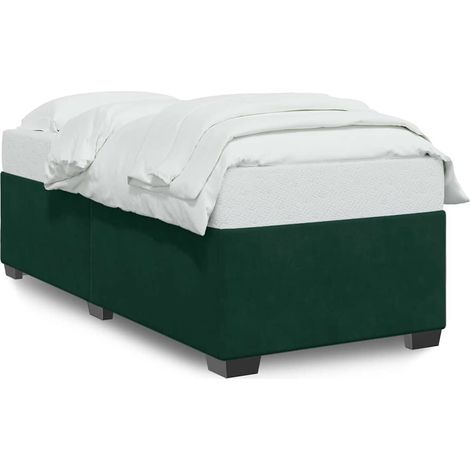 Maison Exclusive - Giroletto senza Materasso Verde Scuro 80x200 cm in Velluto