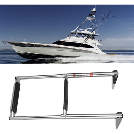 Échelle de pont en acier inoxydable 304 à 2 sections, échelle marine, échelle de bateau, accessoires d'accastillage marin (1/5)