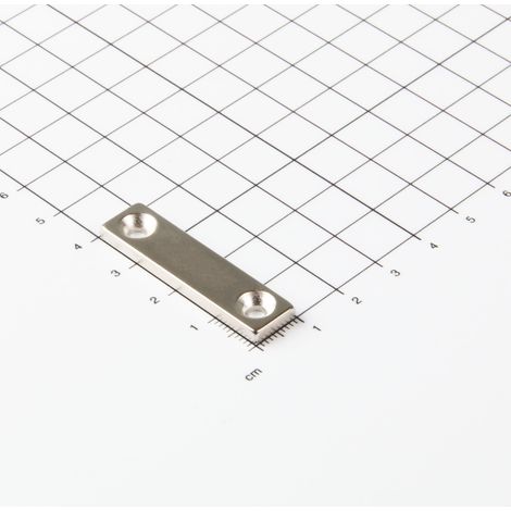 Magna-C Neodym-Blockmagnet 40x10x3mm mit konischer Senkung