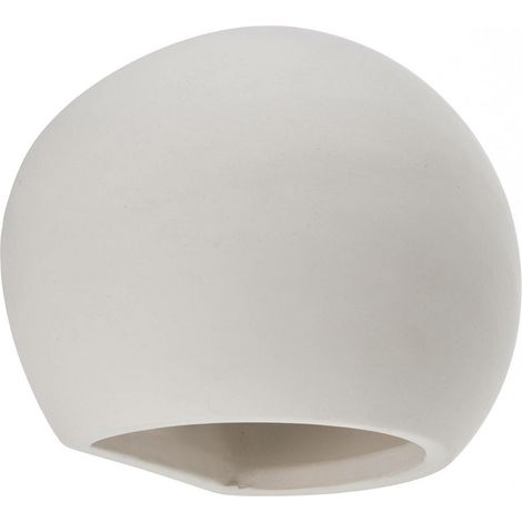 [GEBRAUCHT] B-Ware Euluna Wandleuchte Bullet Up Down Wandleuchte Lampe Leuchte E27 Keramik Weiß