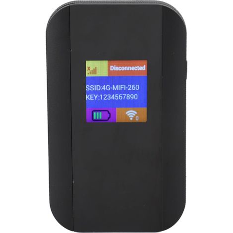 Routeur Hotspot Mobile 4G LTE, Point D'accès WiFi Portable avec Emplacement pour Carte SIM, Haute Vitesse 500 Mbps, 10 Appareils Connectés, Réseau sans Fil sécurisé Partout (1/5)