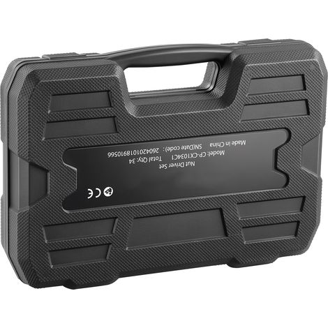 Mophorn Jeu de Douilles 34 PCS, Tailles SAE et Métriques, Coffret de Douilles Magnétiques pour Visseuse, Idéal pour Voitures, Travaux Domestiques, avec Adaptateurs, Rallonge et Mallette de Transport (1/5)