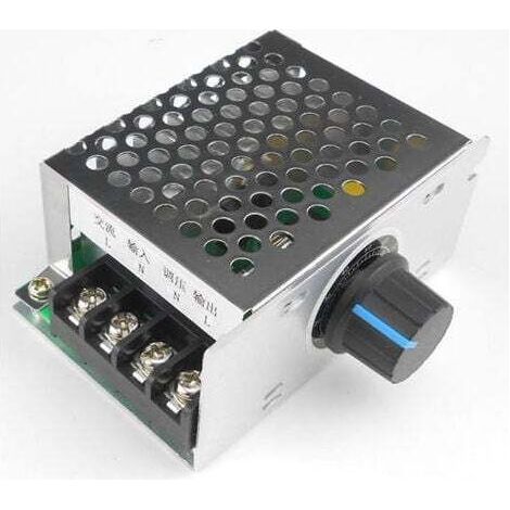 BUNTHAUS PA Aiperq Régulateur de vitesse de moteur monophasé 220V AC Interrupteur de vitesse de moteur de ventilateur Variateur et régulateur de température (1/4)