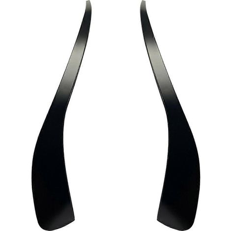 Car Front Bumper Air Vent Outlet Cover Trim Sticker for Mercedes-Black- (1/5)
