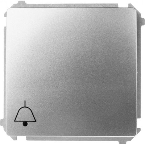 Simon Basic Drucktaster / Klingel/, Schnellverbinder, Edelstahl BMD1.01/21