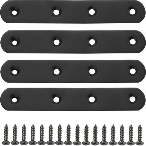 4 Équerres d'Angle Plates 12.5 CM, Équerre Plate avec Vis (1/5)
