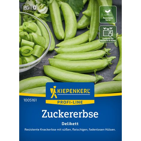 Kiepenkerl Profi-Line Saatgut Zuckererbsen Delikett für ca. 2,4 – 4 m² (1/2)
