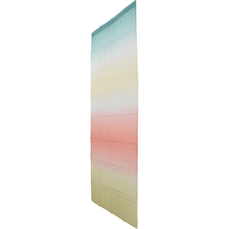 Voilage en gaze dégradée 1 x 2,7 m, rideaux modernes en tulle transparent pour chambre ou salle de jeux, jaune clair. (1/5)