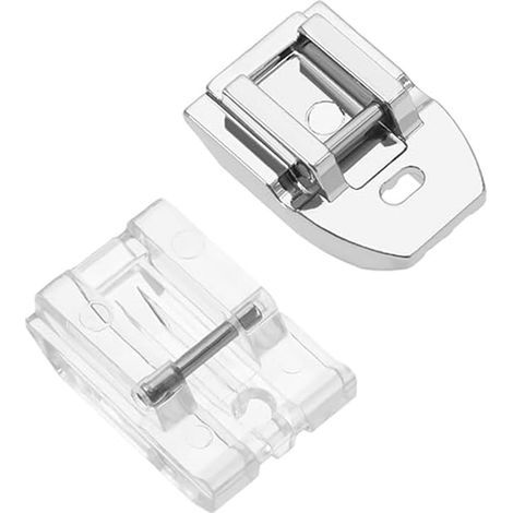 Presser Feet, Invisible Zipper, Clear Plastic, Metal, Compatible with Alfa Singer Brother (1/5)