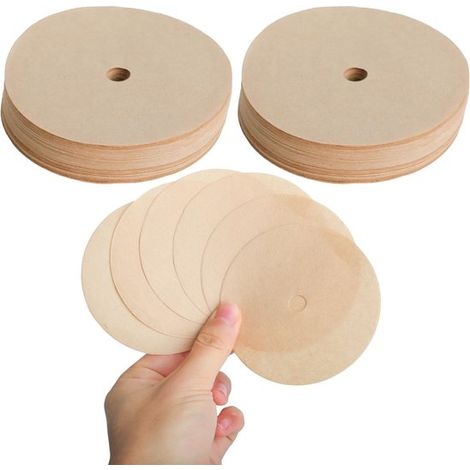 Dailygoods Kaffeefilter Einwegfilter für Zuhause und Büro Runde Kaffeefilter 200 Stück Kompatibel mit Kaffeemaschinen (1/5)