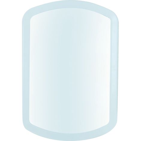 Miroir Mural Acier Inoxydable Blanc/Argent 30 x 20 x 110 cm