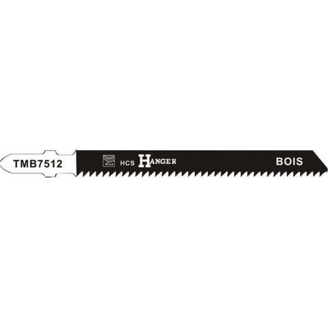 Hanger Pack mit 5 HCS-Sägeblättern 75 mm für die Stichsäge