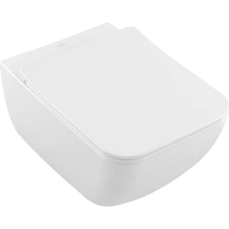 Villeroy & Boch Venticello - WC sospeso con sedile SoftClosing, DirectFlush, CeramicPlus, bianco alpino 4611RLR1 (1/4)