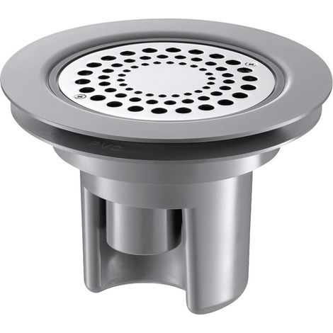Delabie – Siphon de sol réglable 114 mm – Débit 36 l/min – Garde d'eau 50 mm – Installation horizontale/verticale – Résistant jusqu'à 85°C – PVC haute qualité
