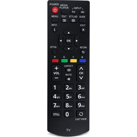 Télécommande TV Compatible avec Panasonic N2QAYB000818, Sans Configuration (1/5)