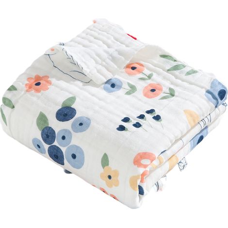 2 serviettes de bain bébé, en gaze de coton, douces et absorbantes, pour nouveau-nés et enfants (1/5)