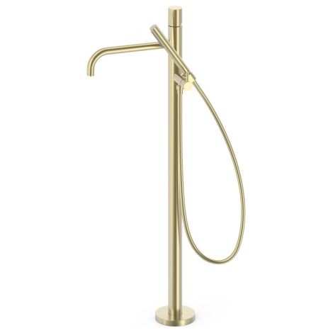 Mitigeur sur pied pour baignoire et douche Study Cava doré - TRES 26247006CA