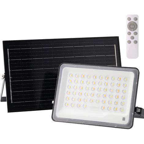 Proyector LED Solar 200W Panel 5V/15W 11W 1700Lm 90º IP65 3CCT (Tonalidad Luz Ajustable) (1/5)