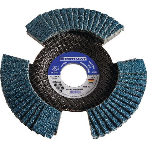 Rondella dentellata D.115mm K.40 con.INOX / acciaio ZK PROMAT (Per 10)