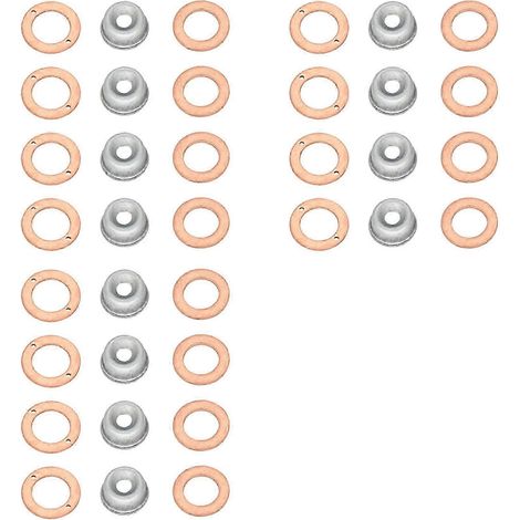 Kit de 3 joints d'injecteur (joints d'injecteur 19077-53650, 15841-53622, 15221-94020) pour Kubota D1105, V2203, D905, D1005, V3300, V3600 (édition 0121) (1/5)