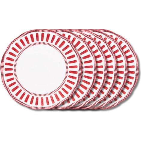 Table Passion - Assiette plate Napoli rouge 27 cm (lot de 6) (1/3)