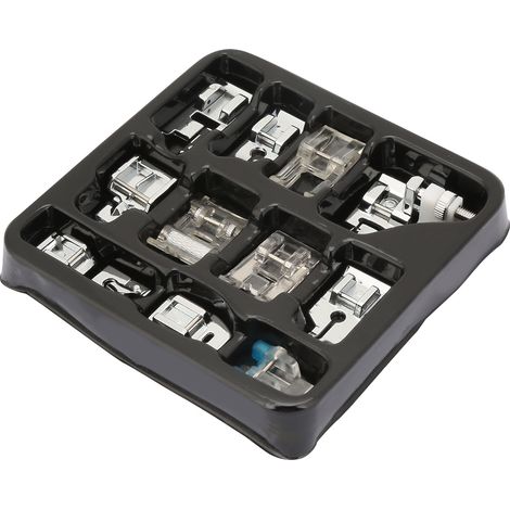 11 types / Boîte Pied-de-biche pour machine à coudre, accessoire pour bordures domestiques (1/5)