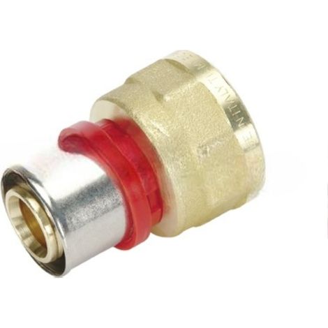 Raccord multicouche droit à sertir Ø26 - femelle 3/4'' (20/27) - Tiemme