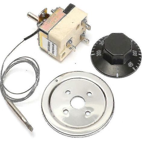 Thermostat rotatif à molette, 250 V CA, 16 A, réglage de la température de 50 à 300 °C, pour four électrique. (1/5)
