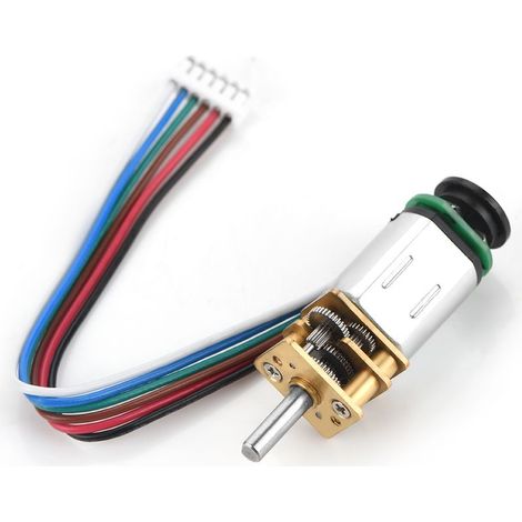 Jeffergarden Moteur à engrenages DC6V 2W GBMQ-GM12BY20 avec encodeur à disque codé magnétique (6V 30 tr/min) (1/4)