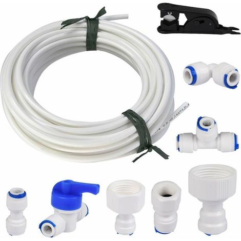 Kit de Racordare Frigider, 15m, 1/4 inch, Set Integral cu Fitinguri si Tub Flexibil (1/5)