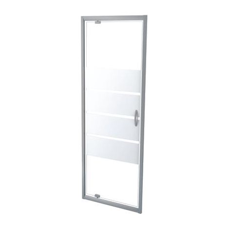ONDEE ZEN - Porte de douche SHIVA - Pivotante - Finition Chromé - 70x190cm