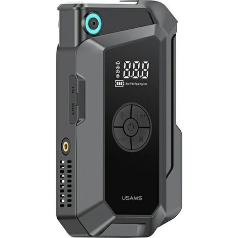 Batería externa Usams Jumpstarter de 8000 mAh con linterna integrada, color negro (ZB287) (1/4)