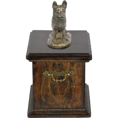 Berger allemand, alsacien - urne funéraire pour chien, urne avec statuette, urne élégante de style classique par Art-Dog (1/5)