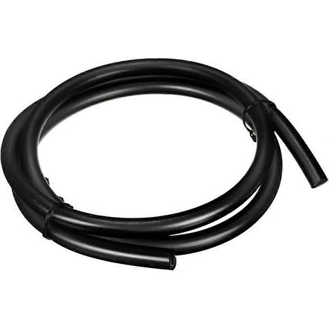 Tuyau d'alimentation en essence pour moto, diamètre intérieur 5 mm, diamètre extérieur 8 mm, longueur 1 m (noir) (1/5)