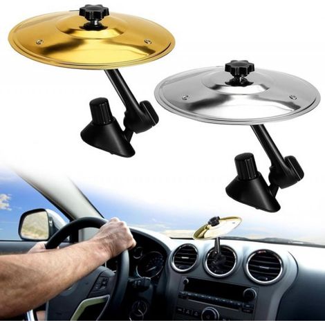 Set mit 2 Auto-Crash-Becken – Auto-Kratzbecken – Auto-Lüftungsbecken – Mini-Auto-Becken – Verwandeln Sie Ihr Auto in ein tragbares Schlagzeug – Einfache Installation (1/5)