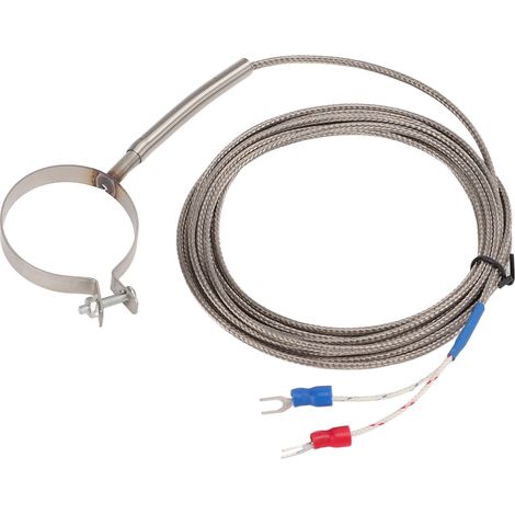 Hochempfindliches Gewindethermoelement, industrielle Temperaturreglersonde 0-400°C, erweiterter Messbereich, verschiedene Größen, 3 Meter Kabel. (1/5)