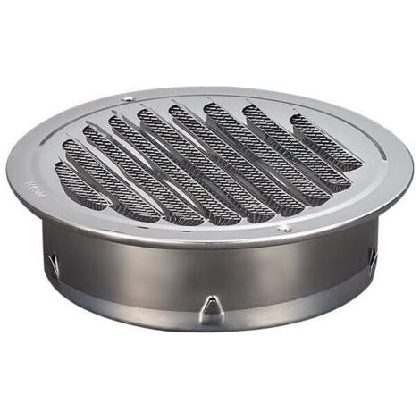 Grille de ventilation ronde en acier inoxydable Grille de ventilation en mtal de 100 mm Grille (1/5)