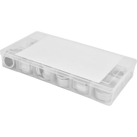 450-teiliger Satz Aluminium-Flachscheiben, runder Dichtungssatz, Metall-Flachscheiben-Set, Befestigungszubehör, Flachdichtung für Heimwerkerprojekte (1/5)