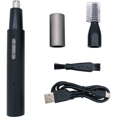 Tondeuse à poils de nez multifonctionnelle - Tondeuse à nez - Tondeuse à nez rechargeable - Tondeuse à poils de nez - Tondeuse à sourcils - Tondeuse à poils d'oreilles - Rechargeable par USB - Unisexe (1/5)
