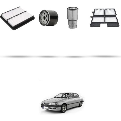 Kit tagliando 4 filtri compatibile con Toyota Avensis I (T22) 2.0 D4-D 81kw Dal 2000 (1/5)