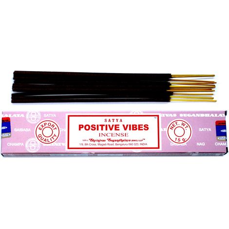 Encens Satya 15g - Vibrations Positives- Vendu par 1 (1/2)