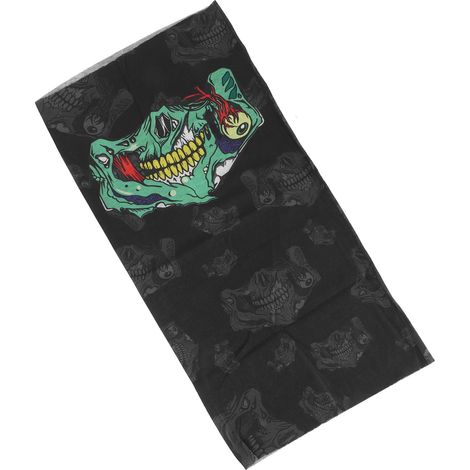 Lot de 2 foulards/bandeaux sans couture à motif tête de mort, parfaits pour le vélo et la moto (colorés). (1/5)