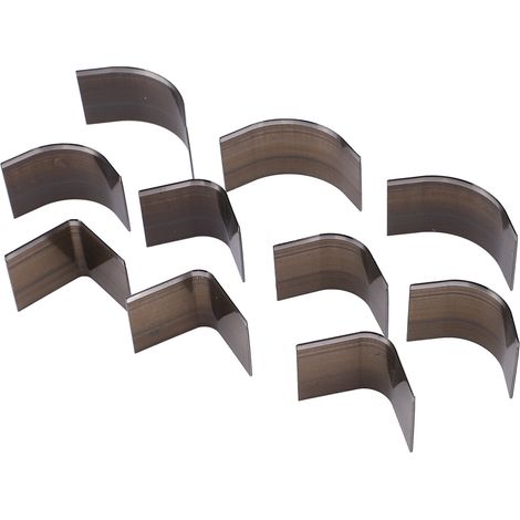 10 Pièces Poinçon à Cuir en Forme d'Arc avec Lames en Acier Carbone Haute Résistance - Kit de Perçage Durable et Portable (1/5)