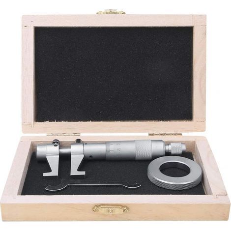 Micromètre intérieur 25-50 mm/50-75 mm, outil de mesure de micromètre en acier inoxydable avec tête en alliage pour Réglage Fin de Divers Instruments de Précision (25-50mm) (1/5)