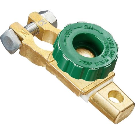 Coupe Circuit Batterie 12V 24V Cosse Batterie Voiture Déconnexion Interrupteurs Connecteur avec Bouton Vert (1/5)