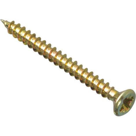 ForgeFix MPS3550Y Multi-Purpose Pozi Compatible Screw CSK ST ZYP 3.5 x 50mm Box 200 FORMPS3550Y