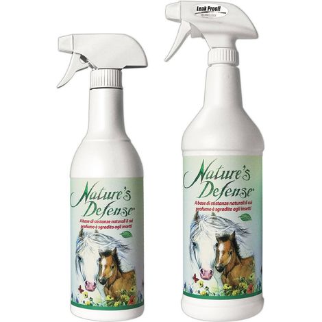 NATURE'S DEFENSE Farnam soluzione naturale contro mosche, moscerini, tafani e zanzare per cavalli : 946 ml